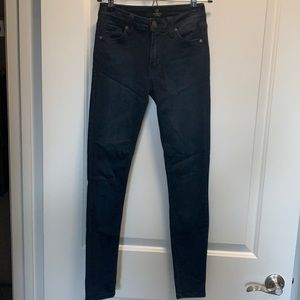 Just black skinny jeans - dark wash - size 25